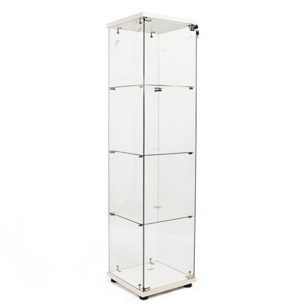 VITRINA CU 3 RAFTURI INCUIETOARE 40X40X160 CM STICLA SECURIZATA 5 MM