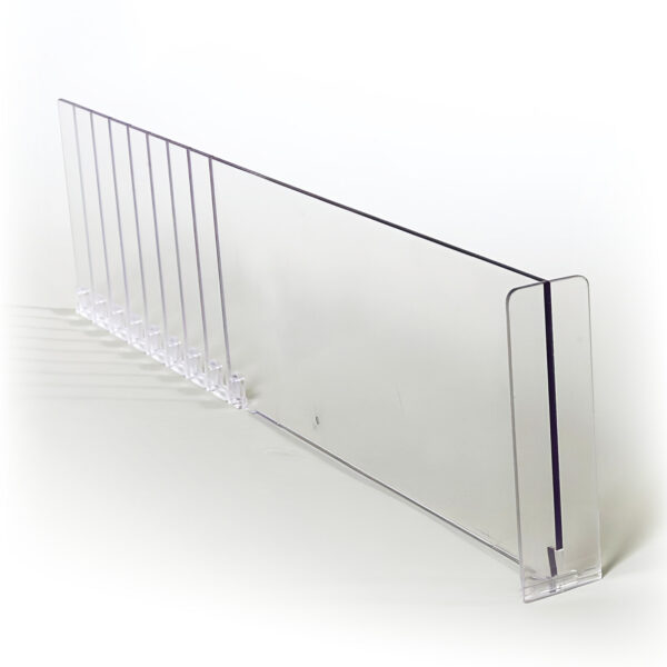 DESPARTITOR "T" PT.RAFT TRANSPARENT H 12 CM REGLABIL L285-485 MM MONTAJ PE SINA