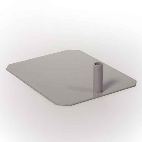 BAZA METAL 16X20 CM GRI PT. SUSTINERE TUB TELESCOPIC SI RAMA PLASTIC