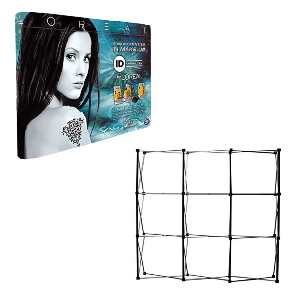 STAND POSTERE "POP-UP" 73.3X225 PENTRU 3X3 SAU 1 AFISE , PLASTIC SI ALUMINIU