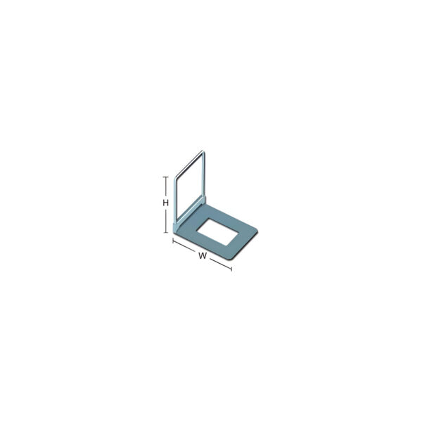 SUPORT CARTI VINCLU SET 4 BUCATI 12X13 CM GRI, METAL, PT. POLITA ELEMENT SYSTEM
