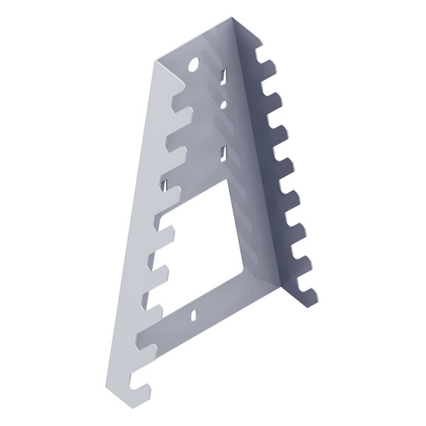 SUPORT ACCESORIU METAL PT. AGATARE 8 CHEI H 195 ALB, MONTARE PE PLACA MULTIGAURA