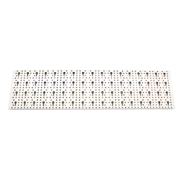 PLACA MULTIGAURA METAL ALB 80X20 CM, SET 2 BUC., MONTAJ IN VERGEA ELEMENT SYSTEM