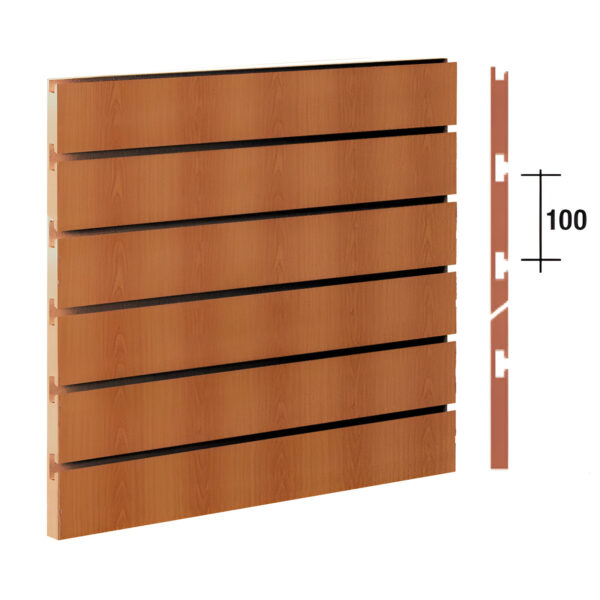 PANOU SLAT - SLATWALL CIRES 1200X1800 MM PAS 10 CM CU PROFIL DIN ALUMINIU