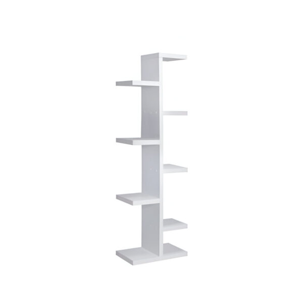 STAND 60X30X185 CM CU 7 NIVELURI PAL ALB, DISPLAY PENTRU PROMO