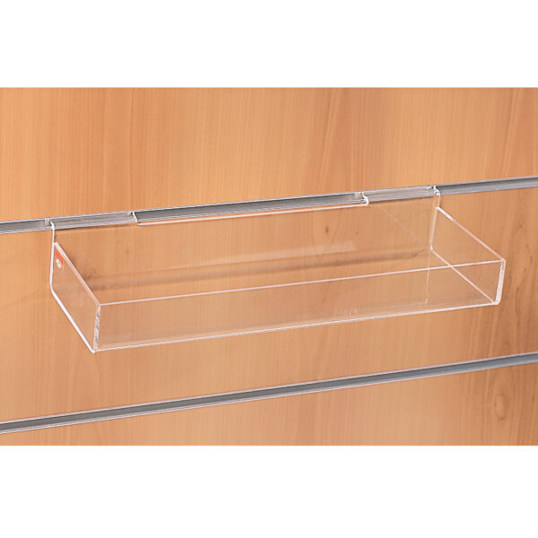 CUTIE PENTRU PANOU SLAT, PLEXIGLAS TRANSPARENT 40X13X5 CM