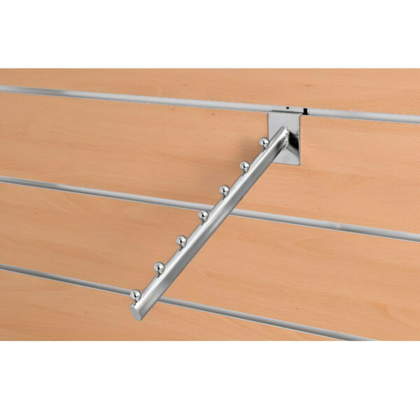 BRAT / CARLIG INCLINAT CU 7 BILE L 360 MM CROMAT PENTRU PANOU SLAT