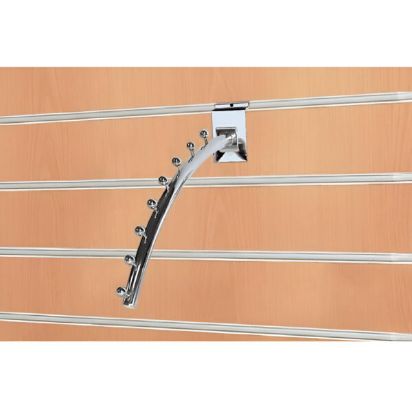 BRAT / CALRIG CURBAT CU 8 BILE L 400 MM CROMAT PENTRU PANOU SLAT