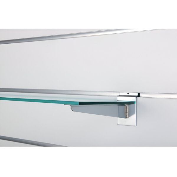 CONSOLA METALICA PERECHE CROMAT PENTRU PANOU SLAT