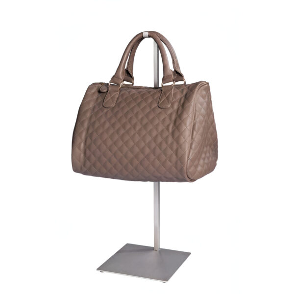 SUPORT / STAND PT. GENTI CROMAT 18X18X71 CM, PT. EXPUNERE IN VITRINA / TEJGHEA