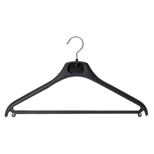 UMERAS PLASTIC NEGRU CU BARA SI AGATATORI NEGRE SET 50 BUC