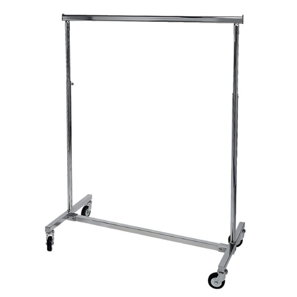 SUPORT UMERASE HAINE AJUSTABIL CU ROTI L100-170 ;H 100-190 CM, CROMAT