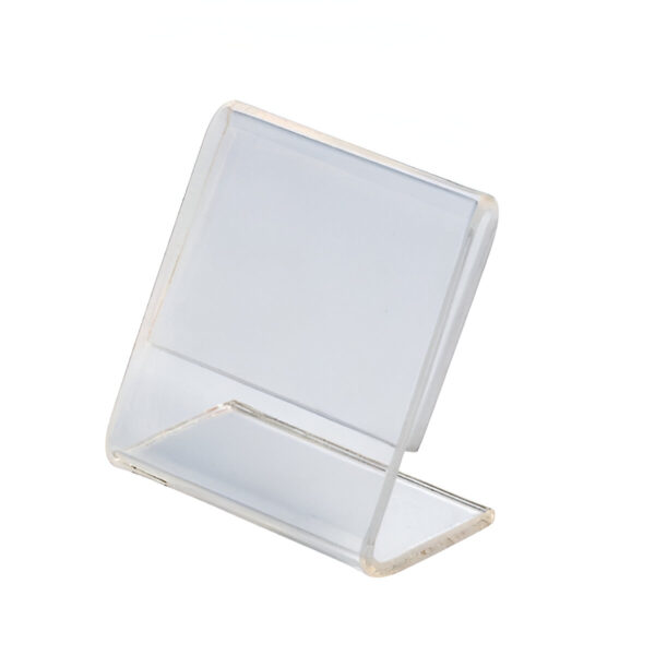 SUPORT PLASTIC PT MESAJ / SEMNALIZARE TEJGHEA / VITRINA 5X4 CM