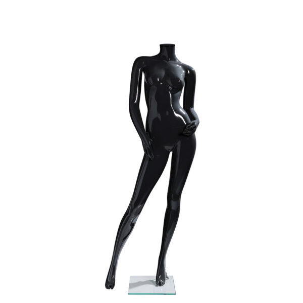 MANECHIN FEMEIE H177 CM, NEGRU LUCIOS, PLASTIC, FARA CAP