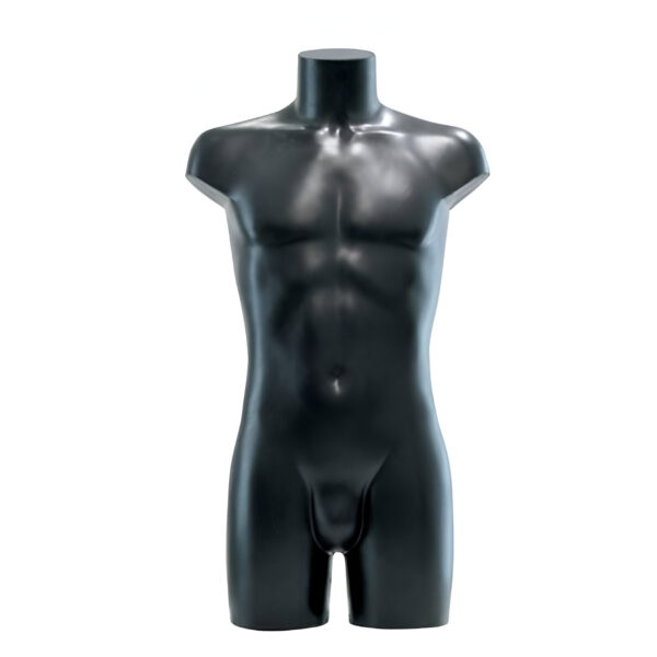 TRUNCHI PREZENTARE HAINE BARBAT, FARA BRATE, NEGRU 50X26X88 CM
