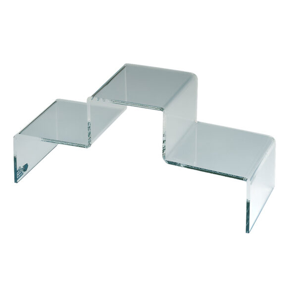 STAND PLEXIGLAS PODIUM 30X10 CM IN 3 TREPTE, PT. EXPUNERE PRODUS IN VITRINE