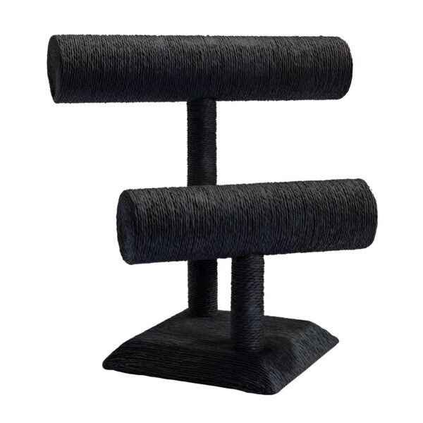 SUPORT PT.PREZENTARE BRATARI DUBLU 19X24X25 CM NEGRU