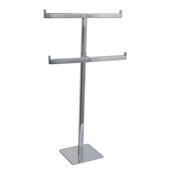 DISPLAY METALIC PENTRU PREZENTARE BRATARI SI COLIERE CU 2 POZITII, 23x42x10 CM