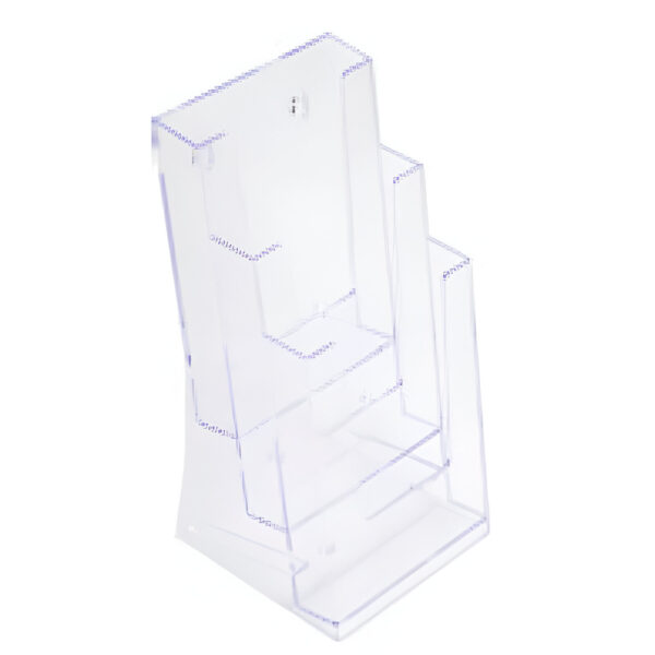 SUPORT PLEXIGLAS PT PLIANTE 1/3 A4 11X22 CM , PT. TEJGHEA / MASA SAU PERETE