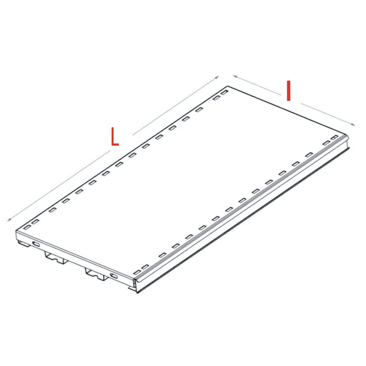 POLITA 700X600 MM GRI ANTRACIT 7016 PT. RAFT PERETE SAU GONDOLA STANDARD MAGAZIN - imagine 1