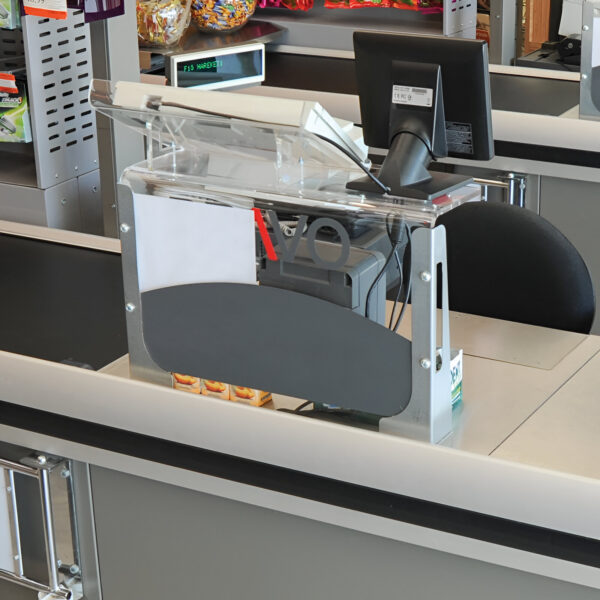 PROTECTIE SCANER SI SUPORT TASTATURA PLEXIGLAS 43.5X17X4 CM