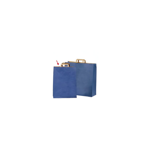 PUNGA HARTIE MANER SIMPLU 32X17X45 CM 50 BUC ALBASTRU