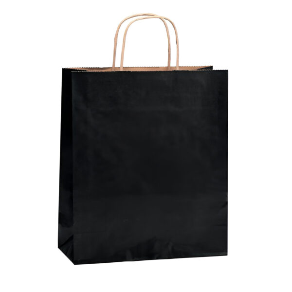 PUNGA HARTIE KRAFT MANER RASUCIT 50 BUC NEGRU