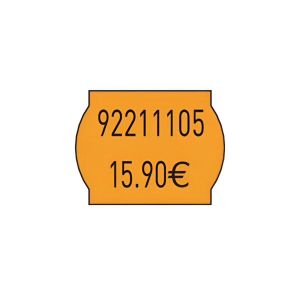 ETICHETE AUTOCOLANTE ORANGE PT. PISTOL ETICHET., IMPRIMARE PE 2 RAND (7500 BUC)