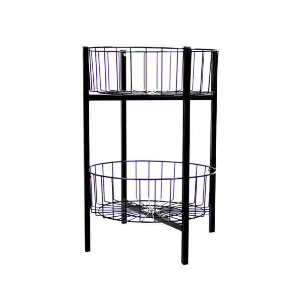COS SARMA ROTUND PT PROMOTII, DEMONTABIL PE 2 NIVELURI NEGRU H85 CM DIAM. 50 CM