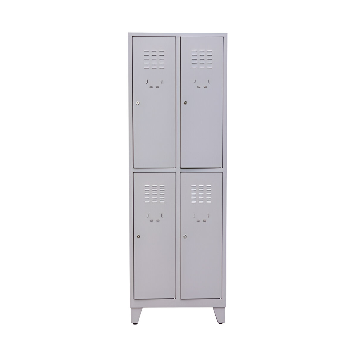 VESTIAR METALIC H1800X600X450 MM CU 2 CANATE, 4 USI GRI RAL 9006