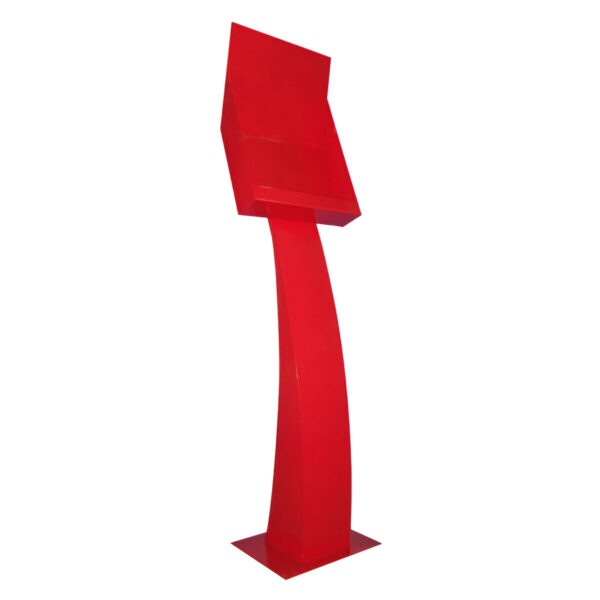 STAND PT. CATALOAGE /REVISTE H 170 CM METALIC ROSU RAL 2002