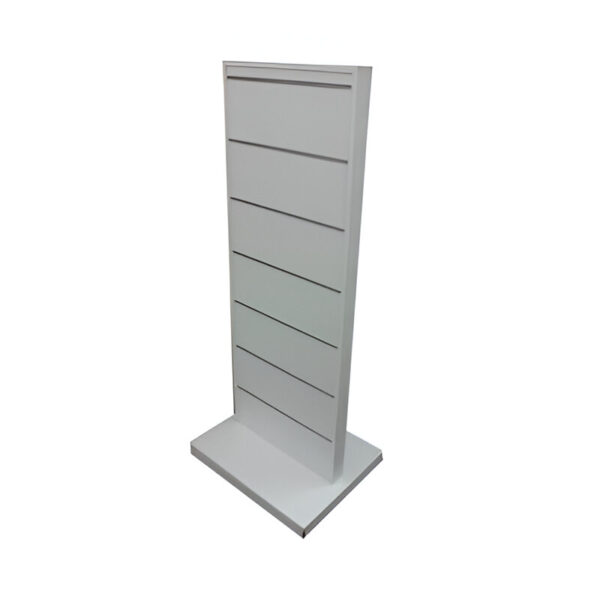 STAND DIN PAL ALB SLATWALL 7X52X150 CM ALB