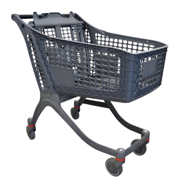 CARUCIOR DE CUMPARATURI PENTRU SUPERMARKET PLASTIC 130 LITRI
