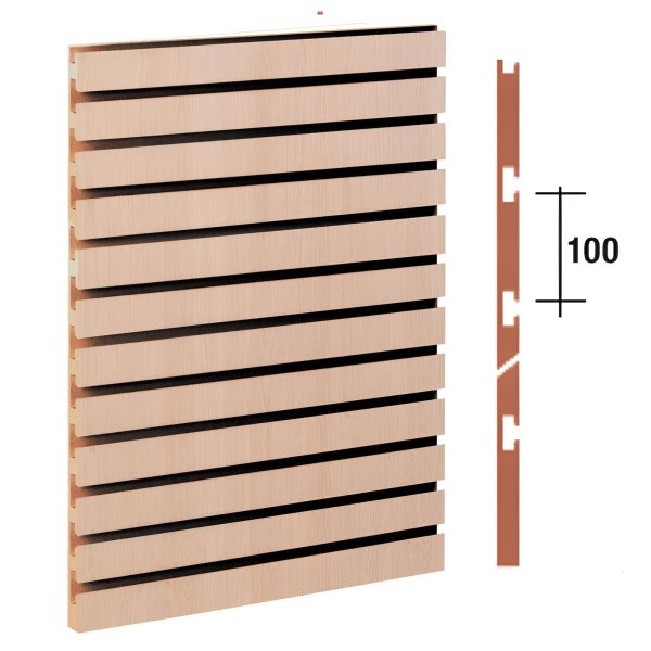 PANOU SLAT - SLATWALL ARTAR 1200X900 MM PAS 10 CM FARA PROFIL DIN ALUMINIU