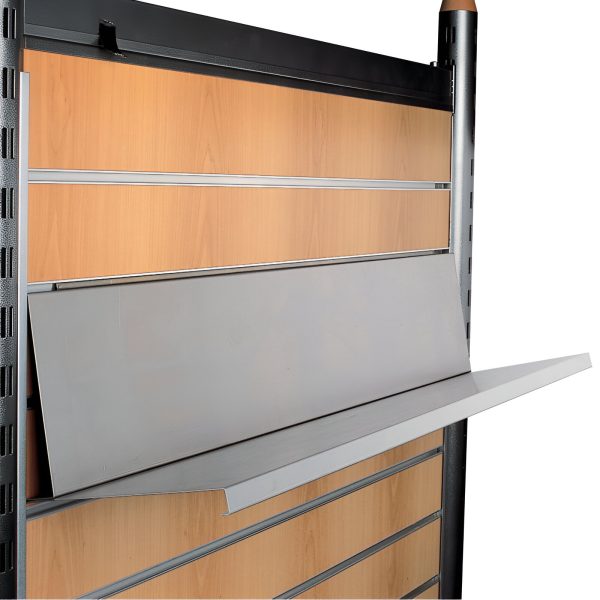 POLITA METALICA INCLINATA PENTRU SLAT L 900 MM GRI