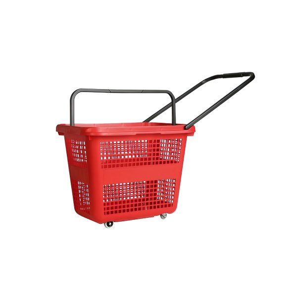 COS CUMPARATURI ROLLER CU 2 ROTI 54 LITRI ROSU
