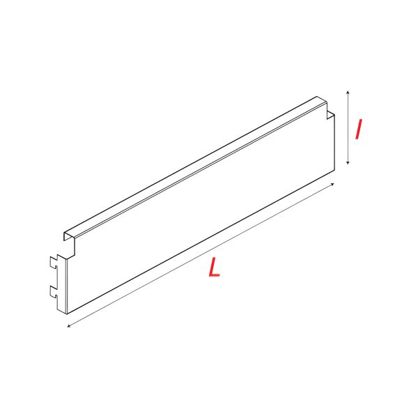 PLINTA PT. RAFT STANDARD DE MAGAZINE 1000X115 MM ALB RAL 9001