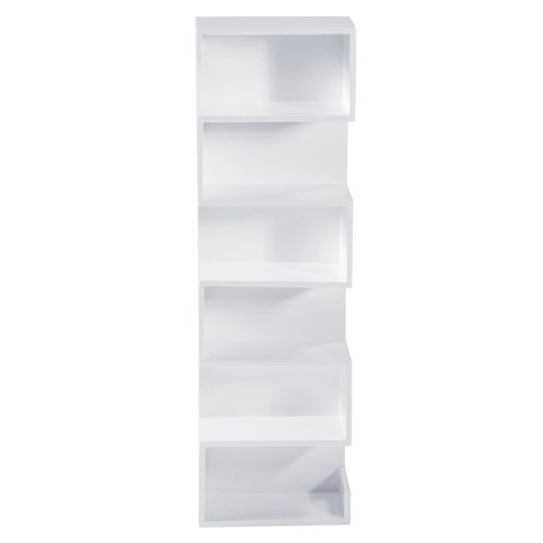 STAND PREZENTARE DIN LEMN ALB MAT  30 X 15 X H98 CM