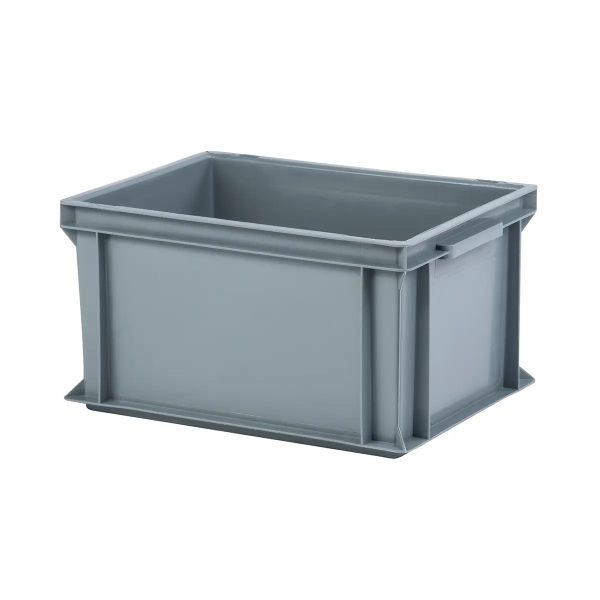 CUTIE GRI 400X300X220MM BAZA SI LATURI PLINE+MANERE