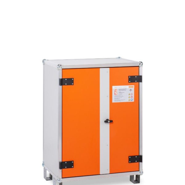 DULAP METALIC ANTIFOC PT. DEPOZITARE & INCARCARE BATERII 80X66X115 CM CU ROTI