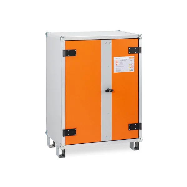 DULAP METALIC ANTIFOC DEPOZITARE & INCARCARE BATERII 89X66X111CM + PICIOARE. 1-F