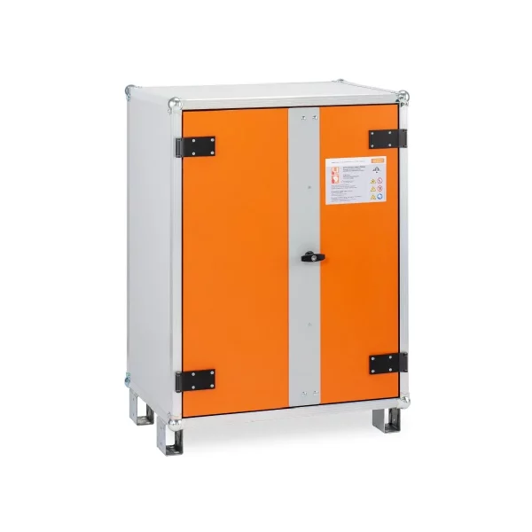 DULAP METALIC ANTIFOC DEPOZITARE & INCARCARE BATERII 89X66X111CM + PICIOARE. 1-F