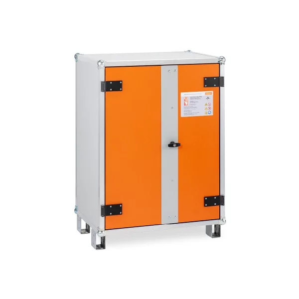 DULAP METALIC ANTIFOC DEPOZITARE & INCARCARE BATERII 95X66X111CM + PICIOARE. 3-F
