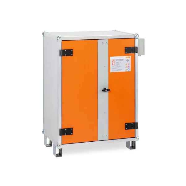 DULAP METALIC ANTIFOC DEPOZITARE & INCARCARE BATERII 89X66X115 + PICIOARE. ALARM