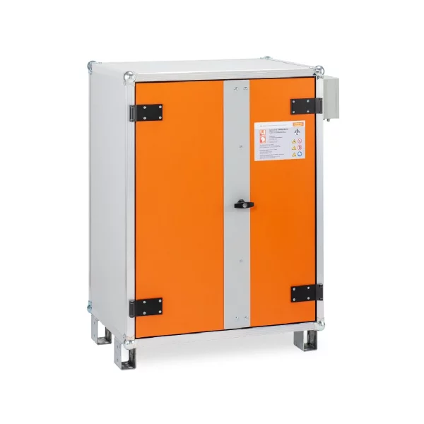 DULAP METALIC ANTIFOC DEPOZITARE & INCARCARE BATERII 89X66X115 + PICIOARE. ALARM