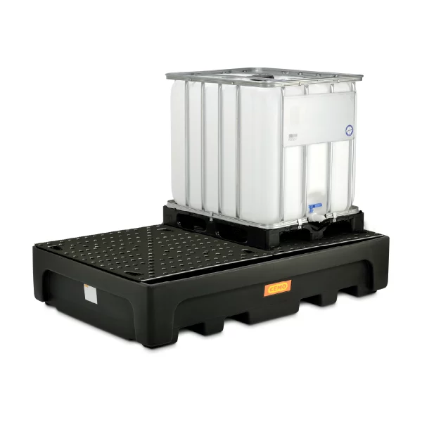 CONTAINER IBC 1100LT/3000 KG PE CU GRATAR PE 223X146X47 CM