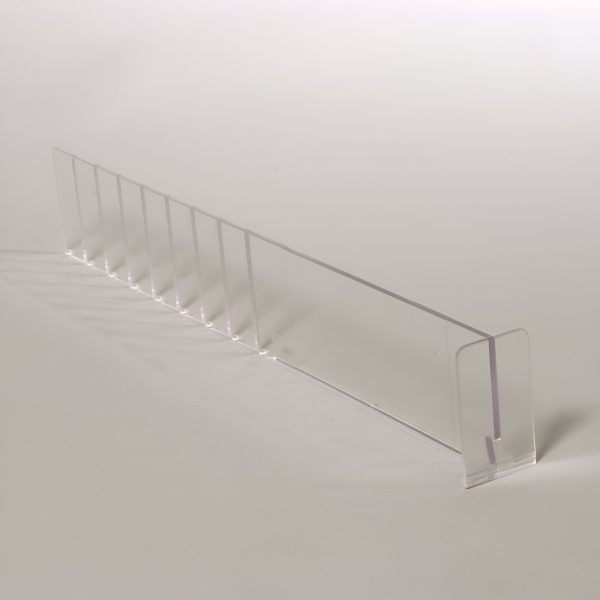 DESPARTITOR "T" PT.RAFT TRANSPARENT H 6 CM REGLABIL L285-485 MM MONTAJ PE SINA