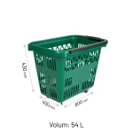 COS CUMPARATURI ROLLER CU 4 ROTI 54 LITRI VERDE GPL - imagine 3
