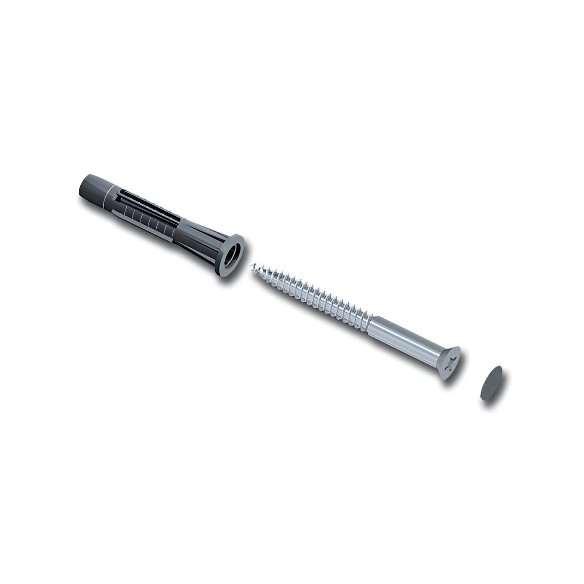 SET DE BAZA PENTRU MONTAJ VERGELE DE PERETE, SURUBURI CU DIBLU SI CAPAC - imagine 1
