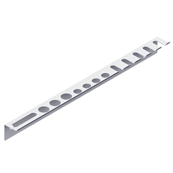 SUPORT METAL GRILA SIMPLA L 360 ALB PT. SURUBELNITE, MONTAJ PE PLACA MULTIGAURA